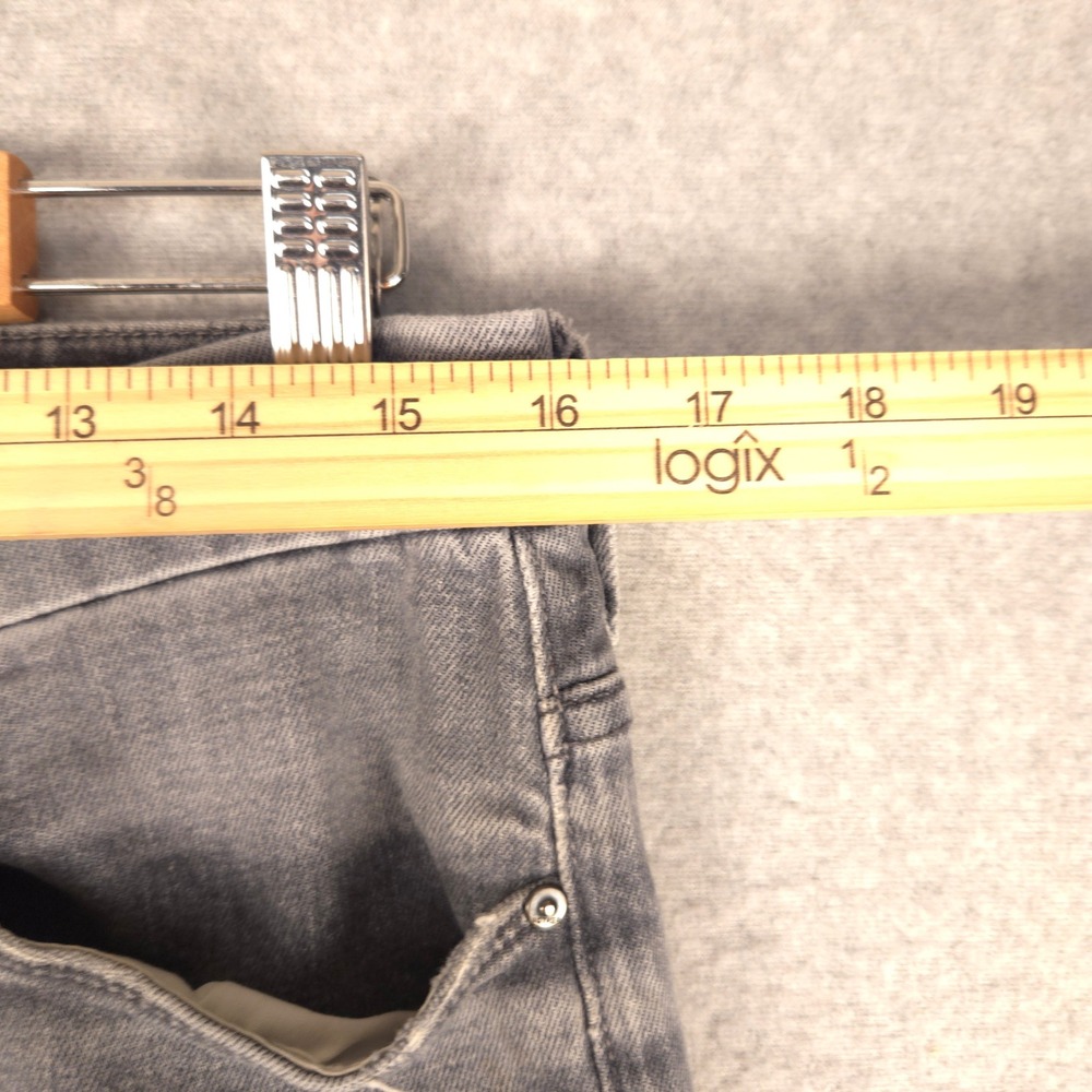 MOTHER Women Jeans High Rise Faded Gray Distressed - Picture 7 of 9